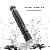 Waterproof 18650  Zoom rechargeable  tactical Led Magnetic Torch Flashlight with Screwdriver